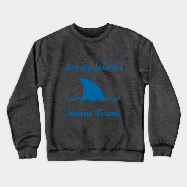 Amity Island Swim Team Blue Crewneck Sweatshirt by Karma Chameleon